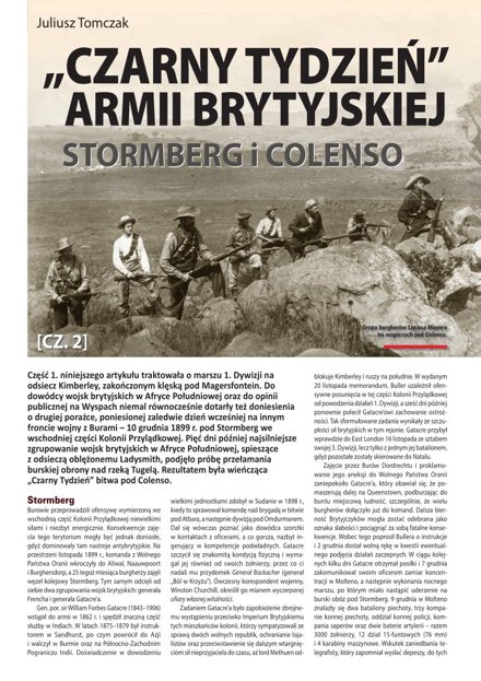 Pierwsza strona artykułu „„Czarny Tydzień” armii brytyjskiej, cz. II: Stormberg i Colenso”