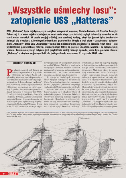 Pierwsza strona artykułu „„Wszystkie uśmiechy losu”: zatopienie USS Hatteras”