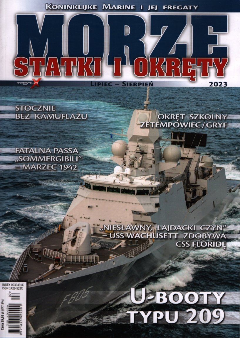 Okładka czasopisma „Morze, statki i okręty”