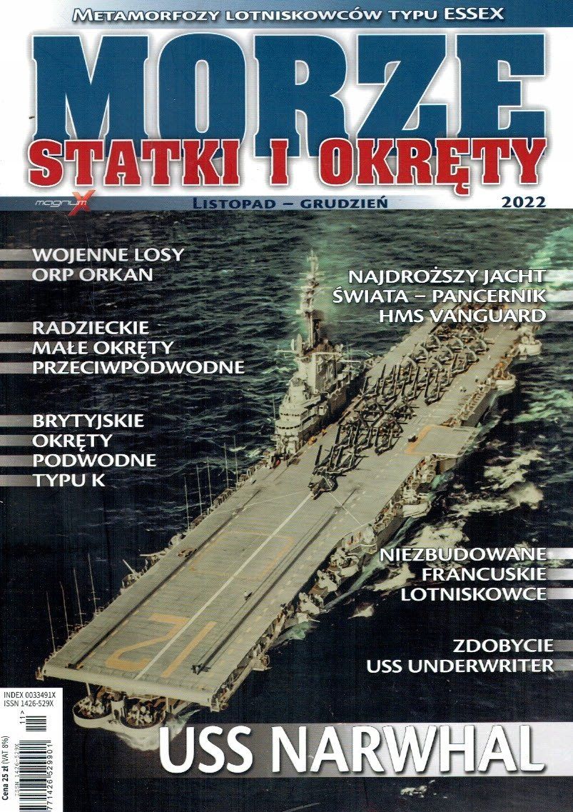 Okładka czasopisma „Morze, statki i okręty”