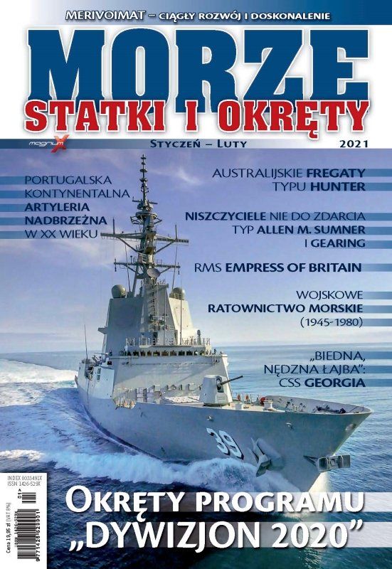 Okładka czasopisma „Morze, statki i okręty”