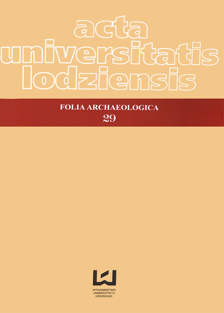 Okładka czasopisma „Folia Archeologica”